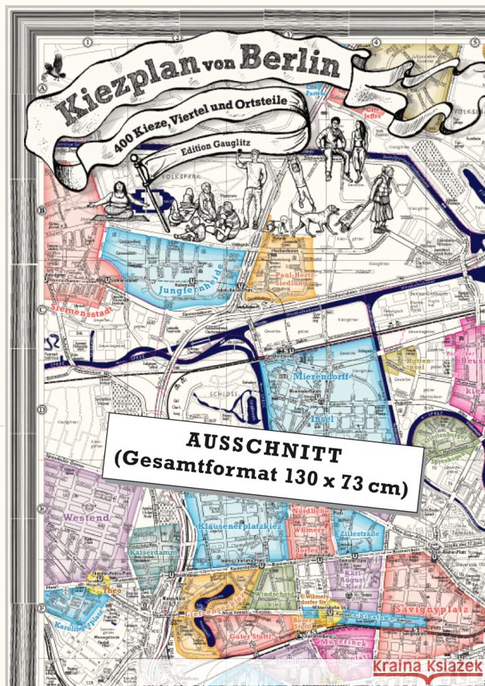Kiezplan von Berlin Gauglitz, Gerd 9783933502520 Ed. Gauglitz - książka