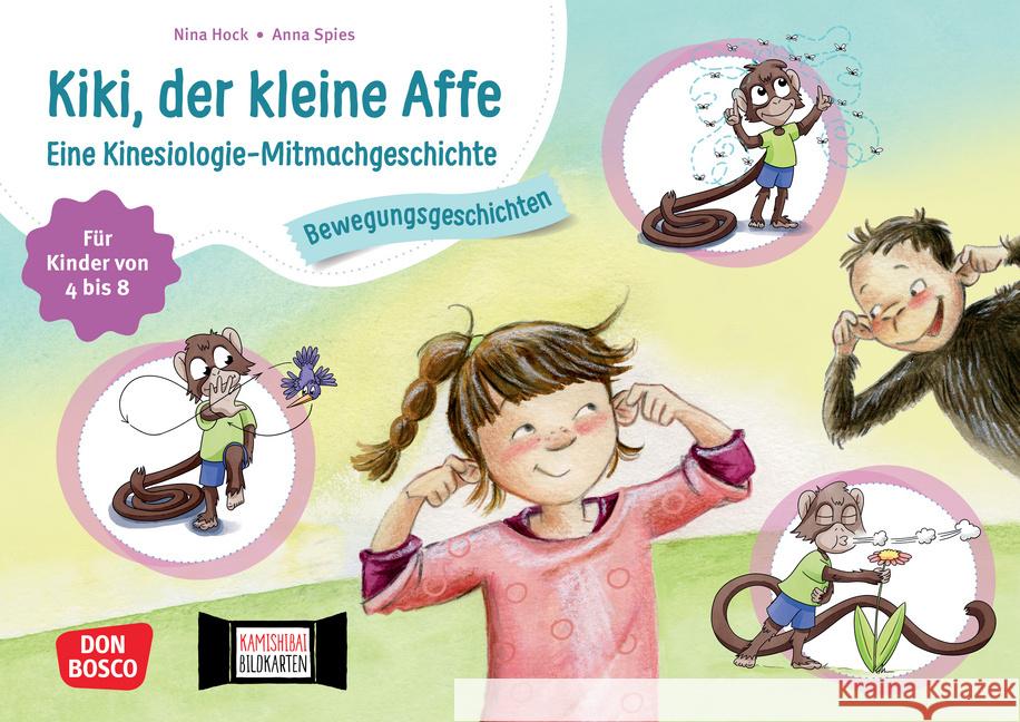 Kiki, der kleine Affe. Eine Kinesiologie-Mitmachgeschichte, m. 1 Beilage Hock, Nina 4260694921548 Don Bosco Medien - książka