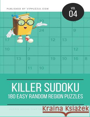 Killer Sudoku - 180 Easy Random Region Puzzles Vip Puzzle 9781790270248 Independently Published - książka