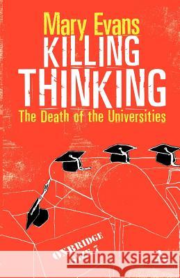 Killing Thinking Evans, Mary 9780826488329  - książka