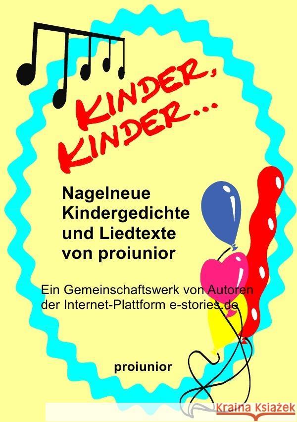 Kinder Kinder : Nagelneue Kindergedichte und Liedtexte Brandt-Lüther, Jürgen 9783750287372 epubli - książka