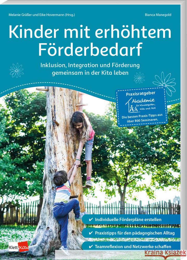 Kinder mit erhöhtem Förderbedarf Manegold, Bianca, Gräßer, Melanie, Hovermann, Eike 9783960461838 Klett Kita - książka