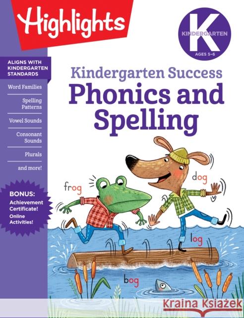 Kindergarten Phonics and Spelling Learning Fun Workbook Highlights Learning 9781644726693 Highlights Learning - książka