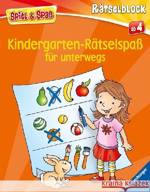 Kindergarten-Rätselspaß für unterwegs Lohr, Stefan 9783473559831 Ravensburger Buchverlag - książka