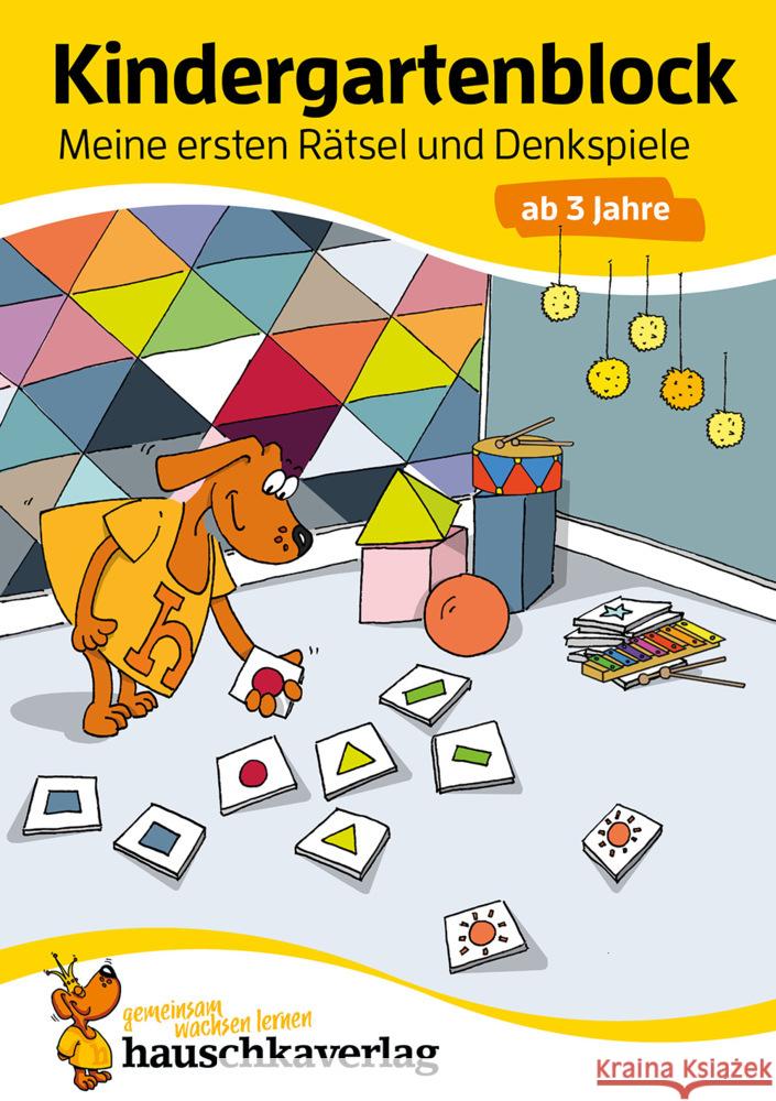 Kindergartenblock - Meine ersten Rätsel und Denkspiele ab 3 Jahre, A5-Block Maier, Ulrike 9783881006163 Hauschka - książka