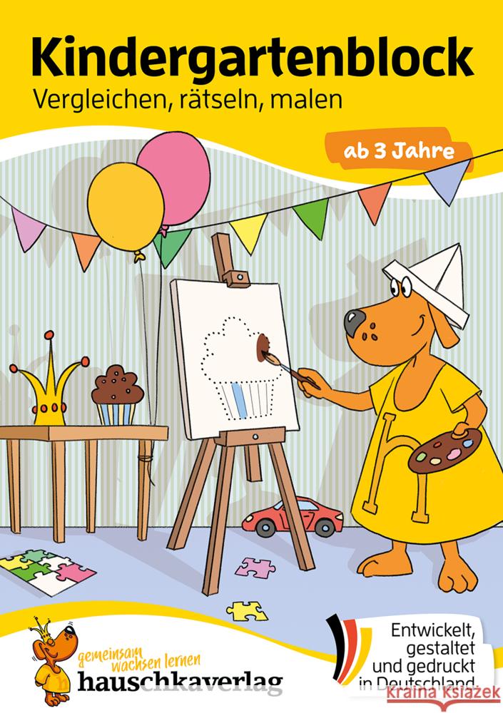 Kindergartenblock ab 3 Jahre - Vergleichen, rätseln und malen Maier, Ulrike 9783881006101 Hauschka - książka