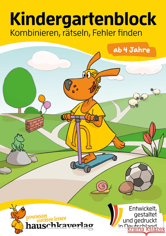 Kindergartenblock ab 4 Jahre - Kombinieren, rätseln, Fehler finden Maier, Ulrike 9783881006095 Hauschka - książka