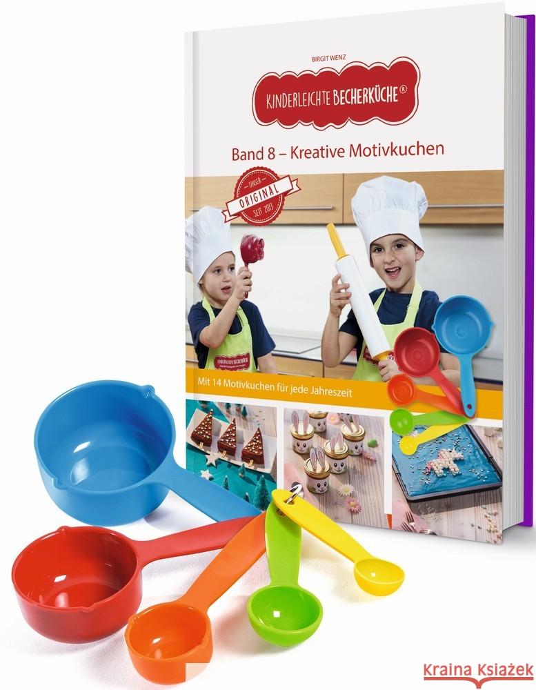 Kinderleichte Becherküche - Kreative Motivkuchen, m. Messbecherset 5-tlg. Wenz, Birgit 9783982015187 Becherküche.de - książka