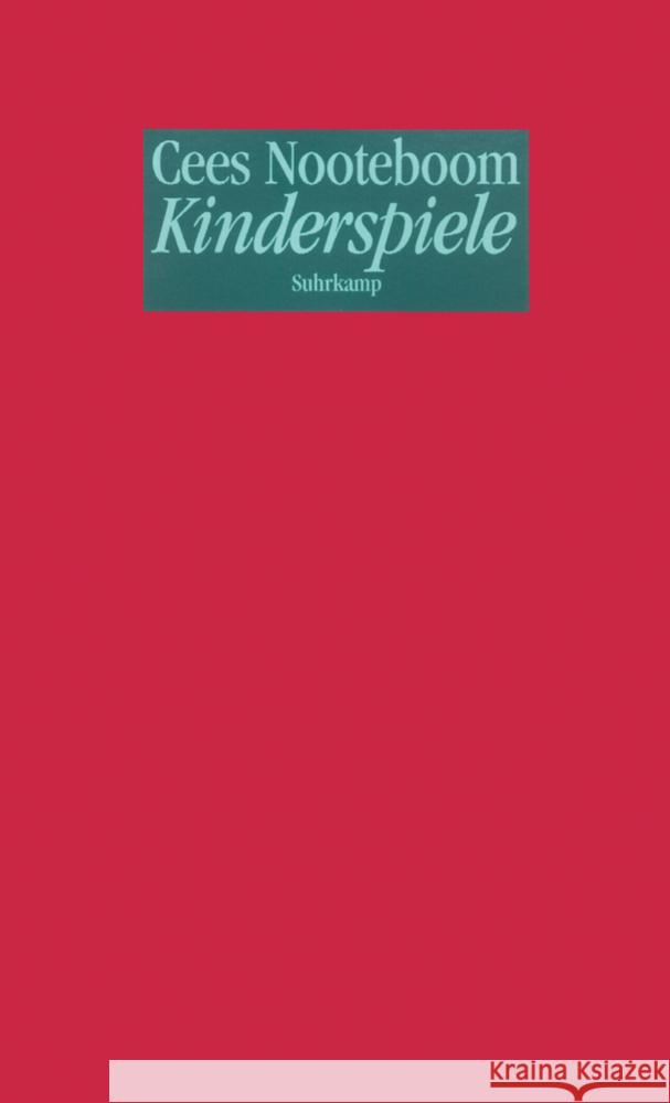 Kinderspiele Nooteboom, Cees 9783518409411 Suhrkamp Verlag - książka