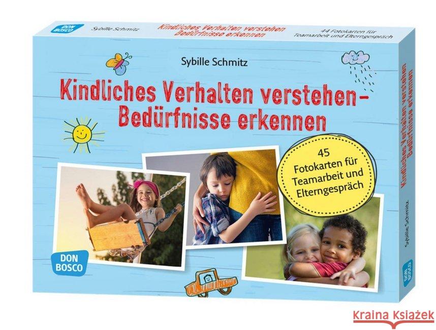 Kindliches Verhalten verstehen - Bedürfnisse erkennen : 45 Fotokarten für Teamarbeit und Elterngespräch. inkl. Downloadcode für Zusatzmaterial Schmitz, Sybille 4260179514753 Don Bosco Medien - książka