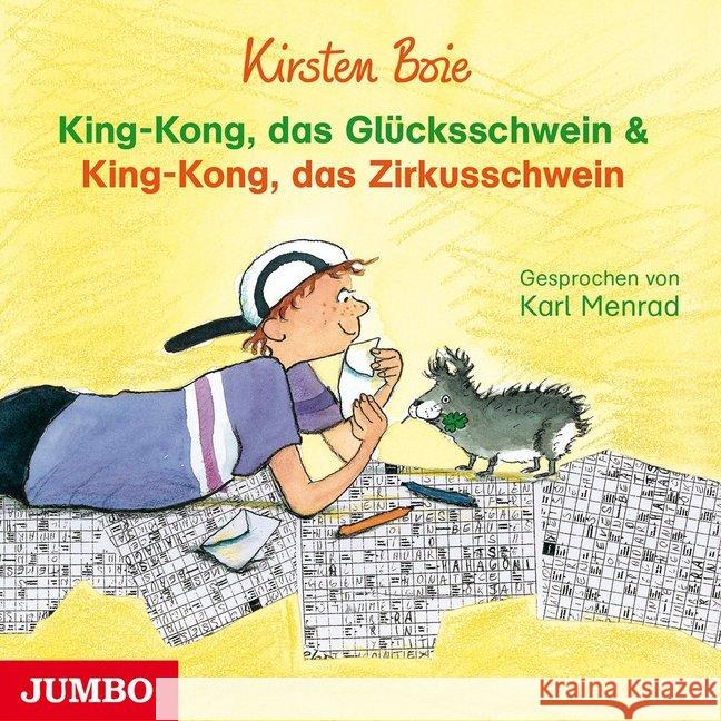 King-Kong, das Glücksschwein & King-Kong, das Zirkusschwein, 1 Audio-CD : CD Standard Audio Format, Lesung Boie, Kirsten 9783833738098 Jumbo Neue Medien - książka
