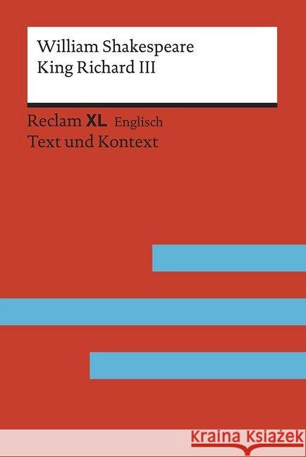 King Richard III : Niveau C1 (GER) Shakespeare, William 9783150199619 Reclam, Ditzingen - książka