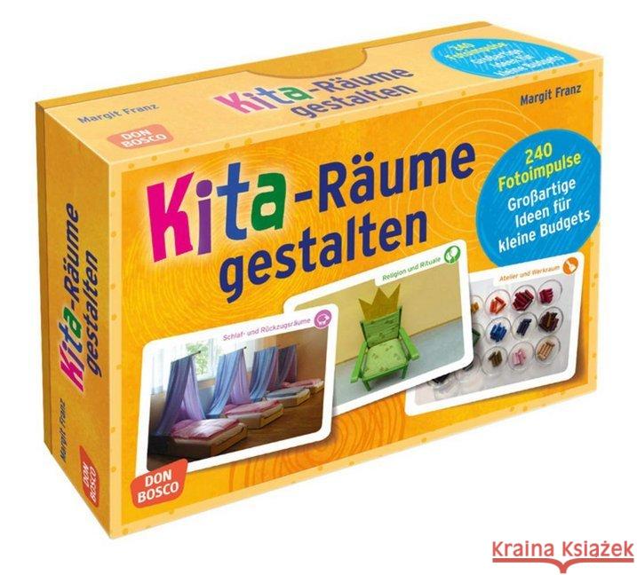 Kita-Räume gestalten : 240 Fotoimpulse. Großartige Ideen für kleine Budgets Franz, Margit 4260179513855 Don Bosco Medien - książka