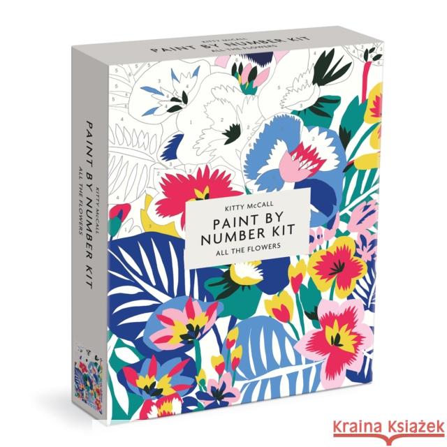 Kitty McCall All the Flowers Paint By Number Kit Galison 9780735370517 Galison - książka