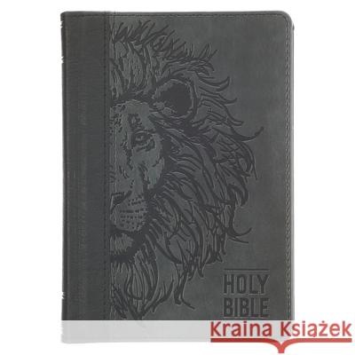 KJV Bible Compact Faux Leather, Black/Gray Christian Art Gifts 9781639529810 Christian Art Publishers - książka