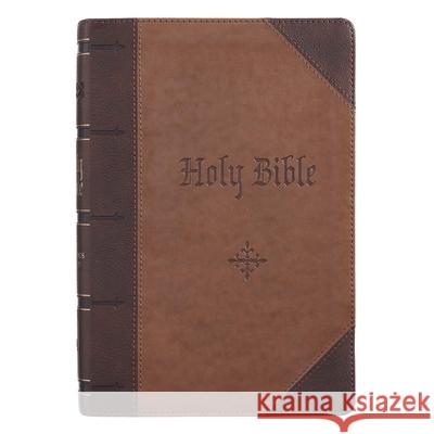 KJV Bible Giant Print Full Size Two-Tone  9781432132903 Christian Art Gifts Inc - książka