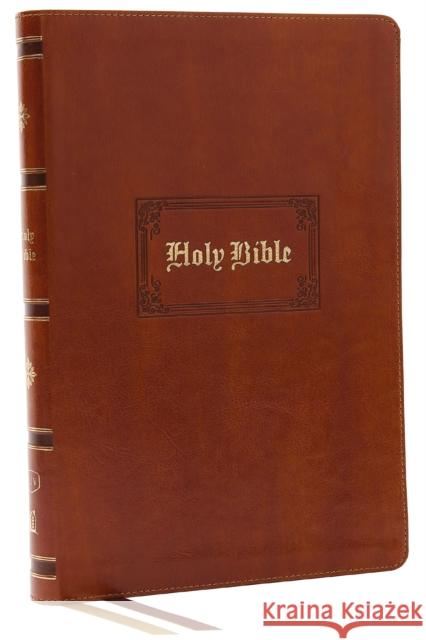KJV Holy Bible: Giant Print Thinline, Tan Leathersoft, Red Letter, Comfort Print (Thumb Indexed): King James Version (Vintage)  9781400332304 Thomas Nelson Publishers - książka