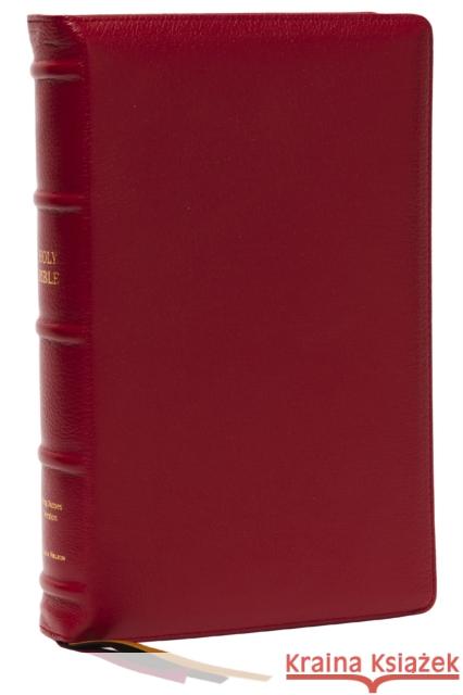 KJV Holy Bible: Large Print Single-Column with 43,000 End-of-Verse Cross References, Red Goatskin Leather, Premier Collection, Personal Size, Red Letter: King James Version Thomas Nelson 9780785295143 Thomas Nelson - książka