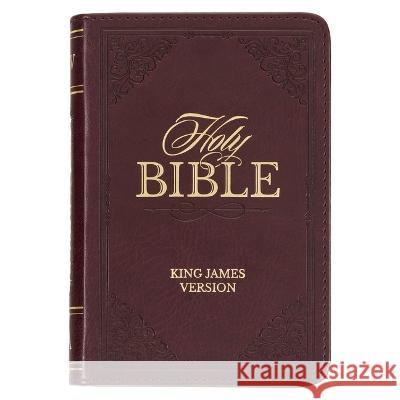 KJV Holy Bible, Mini Pocket Size, Faux Leather Red Letter Edition - Ribbon Marker, King James Version, Burgundy Christian Art Gifts 9781642729184 Christian Art Publishers - książka