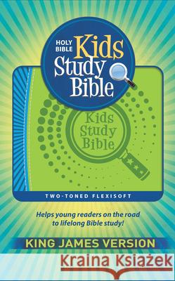 KJV Kids Study Bible, Flexisoft (Red Letter, Imitation Leather, Green/Blue) Hendrickson Publishers 9781683072829 Hendrickson Publishers - książka