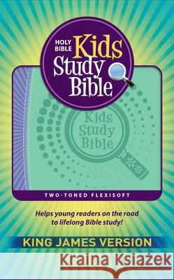 KJV Kids Study Bible, Flexisoft (Red Letter, Imitation Leather, Purple/Green) Hendrickson Publishers 9781683072836 Hendrickson Publishers - książka