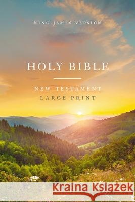 KJV Large Print Outreach New Testament Bible, Scenic Softcover, Comfort Print Thomas Nelson 9781400343621 Thomas Nelson Publishers - książka