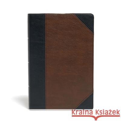 KJV Large Print Personal Size Reference Bible, Brown/Black Leathertouch Indexed Holman Bible Staff 9781087734217 Holman Bibles - książka