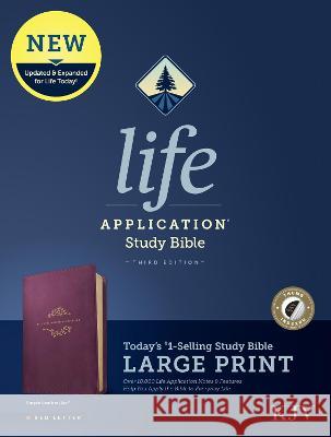 KJV Life Application Study Bible, Third Edition, Large Print (Red Letter, Leatherlike, Purple, Indexed) Tyndale 9781496439840 Tyndale House Publishers - książka