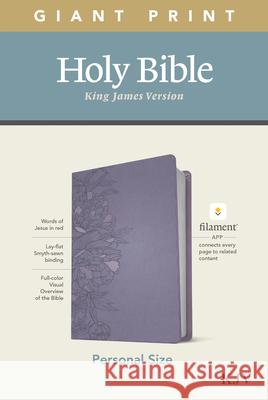 KJV Personal Size Giant Print Bible, Filament Enabled Edition (Leatherlike, Peony Lavender) Tyndale 9781496447678 Tyndale House Publishers - książka