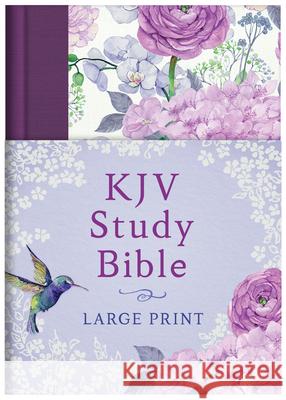 KJV Study Bible - Large Print [hummingbird Lilacs] Compiled by Barbour Staff 9781643527956 Barbour Publishing - książka