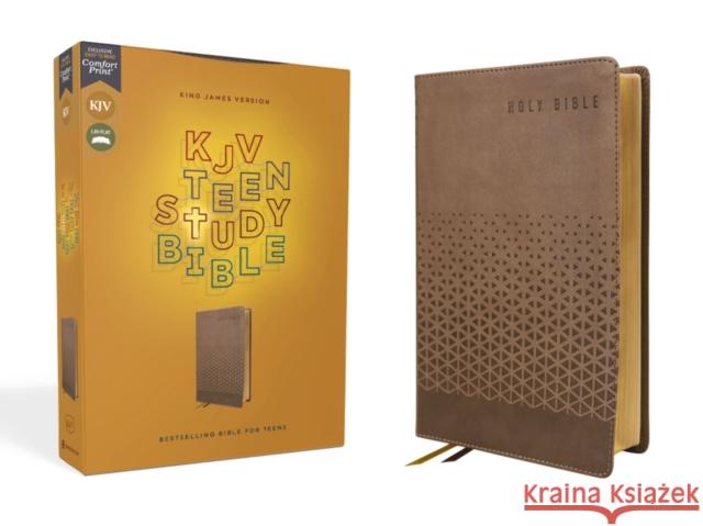 KJV, Teen Study Bible, Leathersoft, Brown, Comfort Print  9780310460954 Zondervan - książka