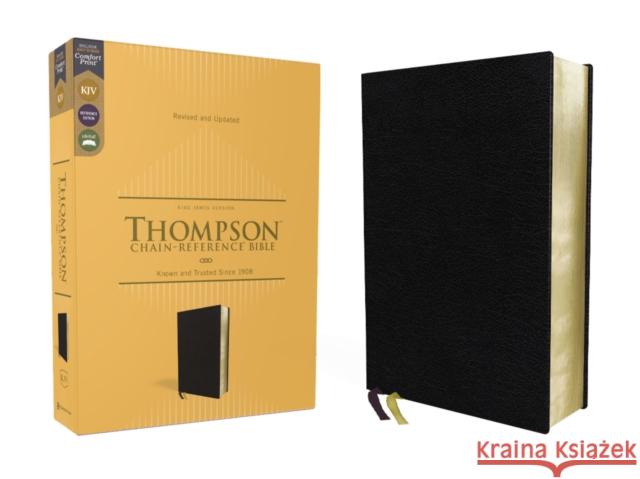 KJV, Thompson Chain-Reference Bible, European Bonded Leather, Black, Red Letter, Comfort Print  9780310459231 Zondervan - książka