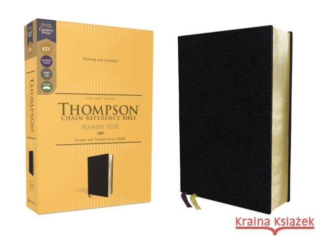 Kjv, Thompson Chain-Reference Bible, Handy Size, European Bonded Leather, Black, Red Letter, Comfort Print Thompson, Frank Charles 9780310459125 Zondervan - książka