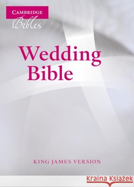 KJV Wedding Bible, Ruby Text Edition, White French Morocco Leather, KJ223:T  9780521696111 Cambridge University Press - książka