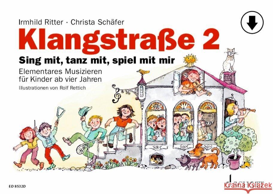 Klangstraße 2 - Kinderheft Ritter, Irmhild, Schäfer, Christa 9783795734060 Schott Music, Mainz - książka