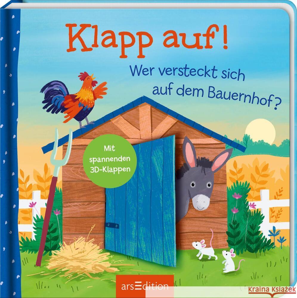 Klapp auf! Wer versteckt sich auf dem Bauernhof? Bruns, Elena 9783845855844 ars edition - książka