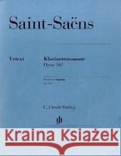 Klarinettensonate, Klarinette und Klavier, Klavierpartitur u. Klarinnettenstimme : Urtext Saint-Saëns, Camille 9790201809656 Henle - książka