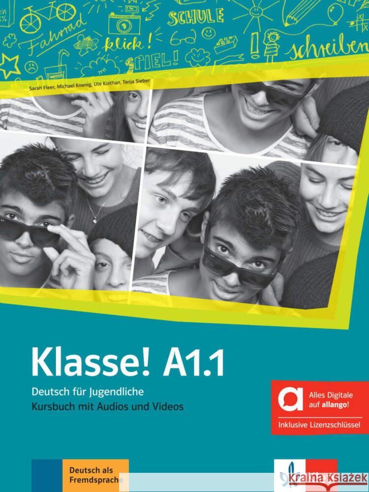 Klasse! A1.1 - Hybride Ausgabe allango, m. 1 Beilage  9783126073042 Klett Sprachen - książka