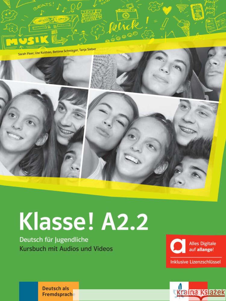 Klasse! A2.2 - Hybride Ausgabe allango, m. 1 Beilage  9783126073127 Klett Sprachen - książka