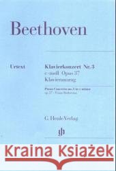 Klavierkonzert Nr.3 c-Moll op.37, Klavierauszug : Zwei Klaviere zu vier Händen Beethoven, Ludwig van Küthen, Hans-Werner  9790201804354 Henle (G.), München - książka