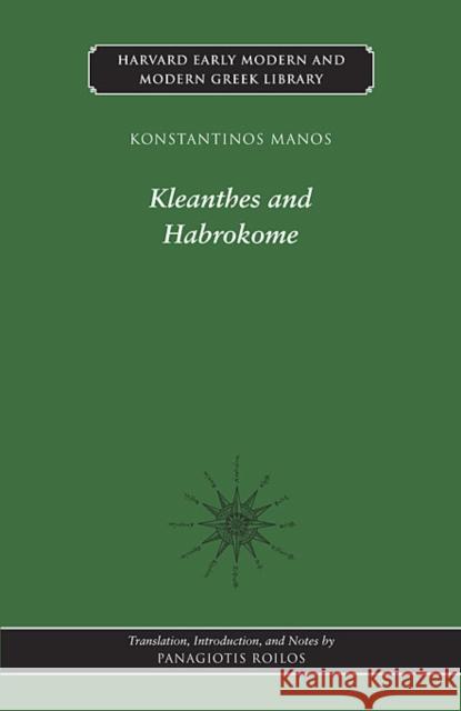 Kleanthes and Habrokome Konstantinos Manos 9780674055940  - książka