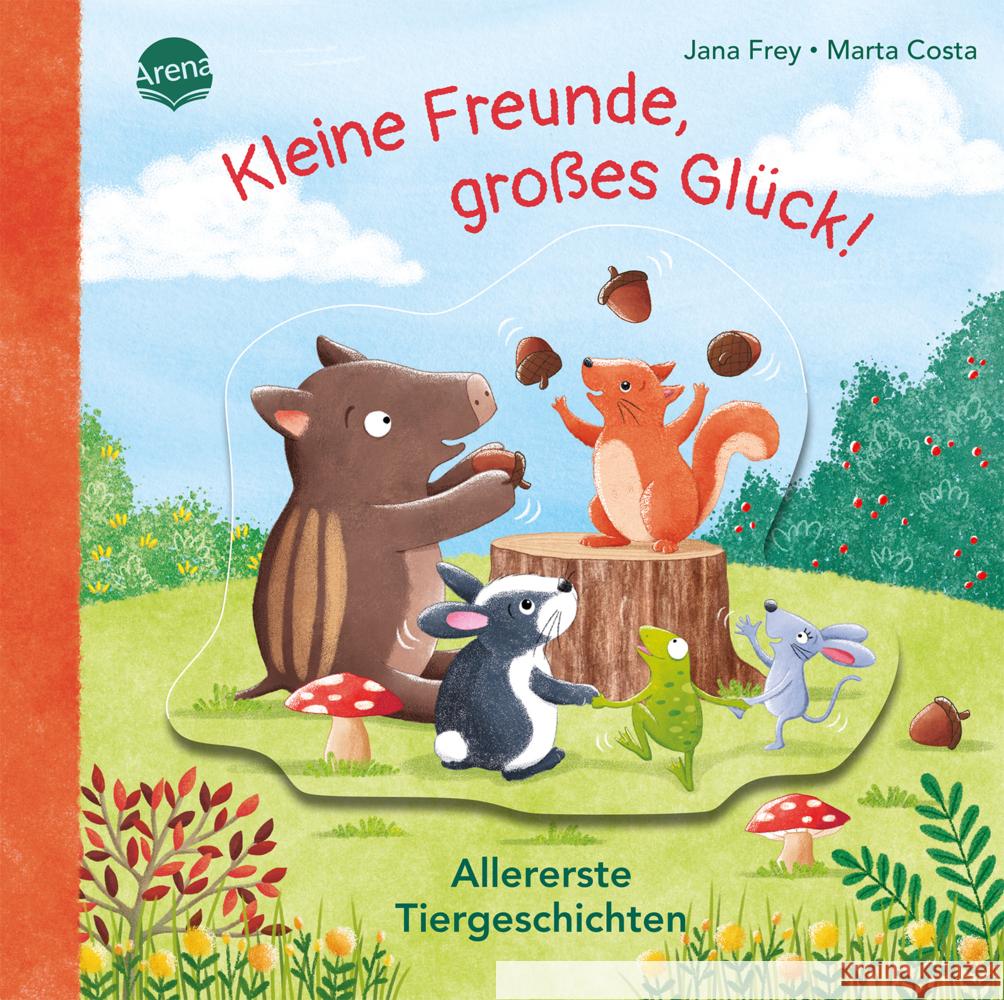 Kleine Freunde, großes Glück! Allererste Tiergeschichten Frey, Jana 9783401718545 Arena - książka