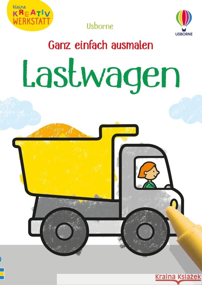 Kleine Kreativ-Werkstatt - Ganz einfach ausmalen: Lastwagen Nolan, Kate 9781035700233 Usborne Verlag - książka