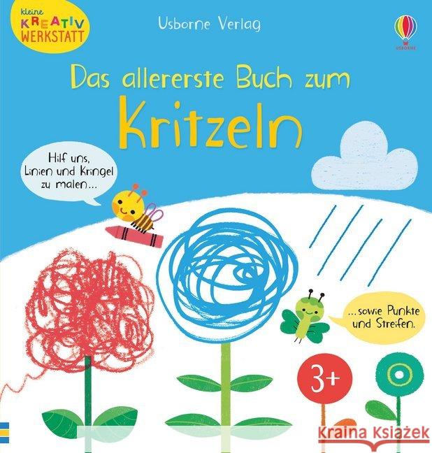 Kleine Kreativ-Werkstatt: Das allererste Buch zum Kritzeln Cartwright, Mary; Thompson, Jo 9781789412611 Usborne Verlag - książka