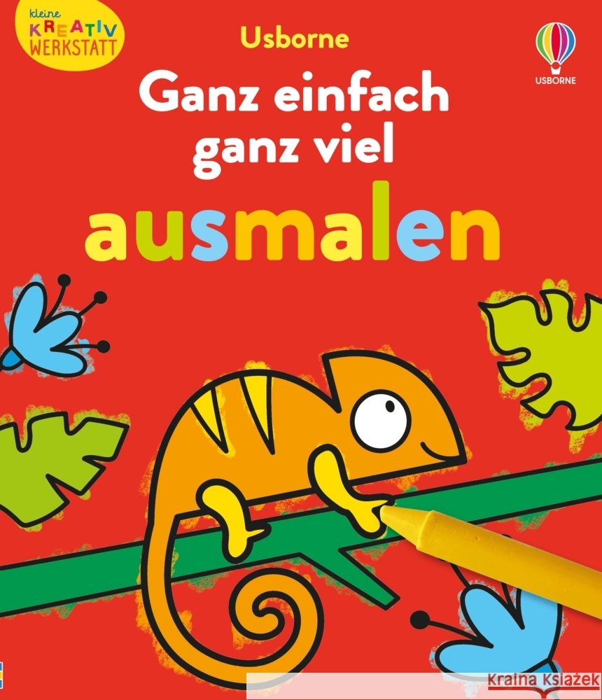 Kleine Kreativ-Werkstatt: Ganz einfach ganz viel ausmalen  9781035701445 Usborne Verlag - książka