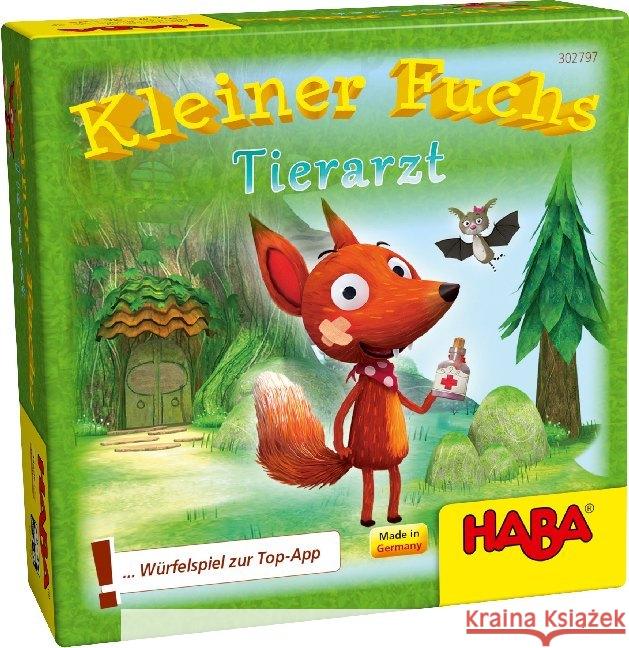 Kleiner Fuchs Tierarzt (Kinderspiel) Mückel, Kristin 4010168226378 HABA - książka