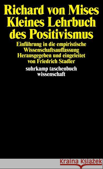 Kleines Lehrbuch des Positivismus Mises, Richard von 9783518284711 Suhrkamp - książka