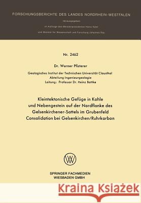 Kleintektonische Gefüge in Kohle Und Nebengestein Auf Der Nordflanke Des Gelsenkirchener-Sattels Im Grubenfeld Consolidation Bei Gelsenkirchen/Ruhrkar Pfisterer, Werner 9783531024622 Vs Verlag Fur Sozialwissenschaften - książka