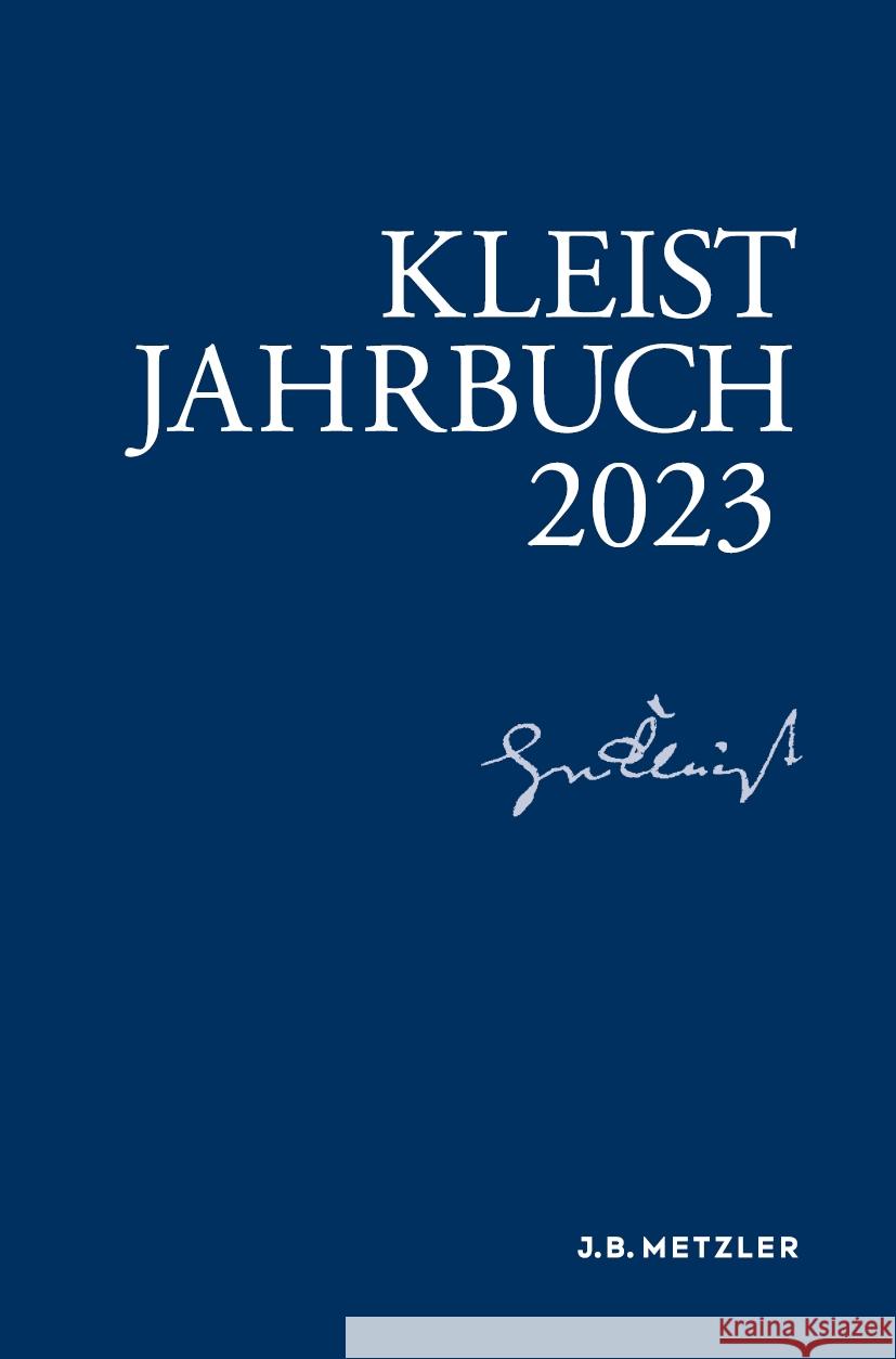 Kleist-Jahrbuch 2023  9783662680599 Springer Berlin Heidelberg - książka