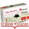 Klipy biurowe 19mm 12szt  5906554525028 Titanum